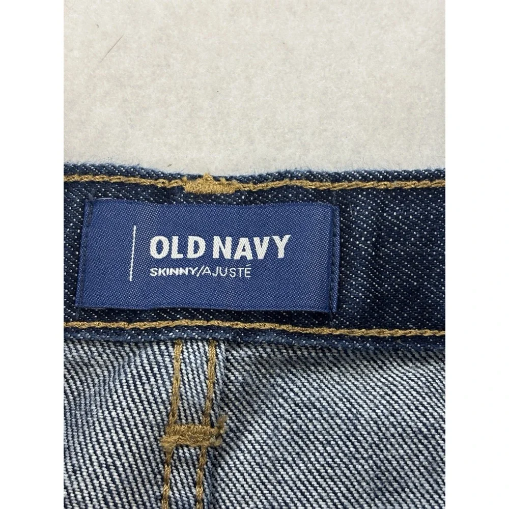 Old Navy Girls‎ 14R Dark Wash Adjustible Waist Skinny Jeans Classic Essential